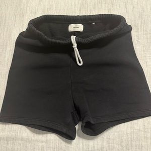 Joah brown terry drawstring shorts